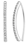 Ralph Lauren Threader Drop Earrings In Silver
