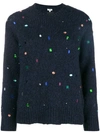 Kenzo Jewel Embellished Sweater In Blue