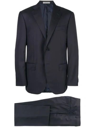 Corneliani Single-breasted One-piece Suit In Blue