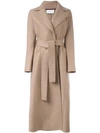 Harris Wharf London Belted Coat - Brown