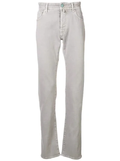 Jacob Cohen Straight Leg Jeans In Grey