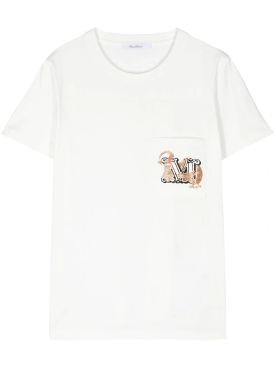 Max Mara Cotton T-shirt In White