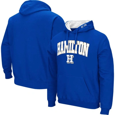 Colosseum Men's  Royal Hamilton Continentals Arch & Logo Pullover Hoodie