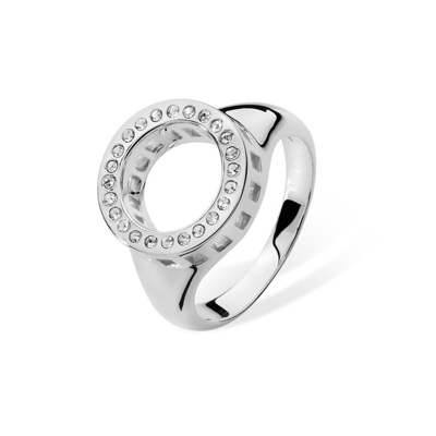 Lucy Quartermaine Art Deco Halo Ring In Grey