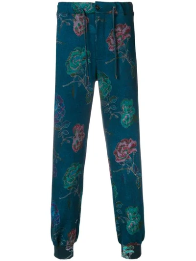 Etro Elasticated Waist Trousers In Blue