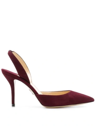Paul Andrew Slingback Pumps In Red
