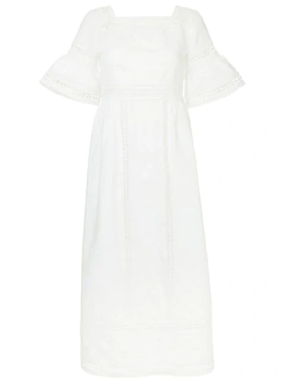 Talitha Sarafina Lace Insert Dress In White