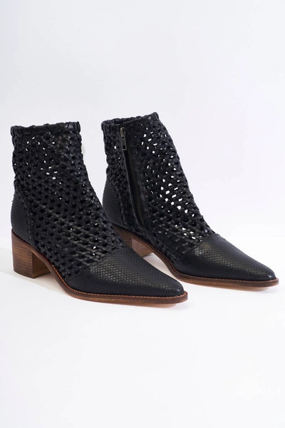 Free People New Frontier suede western boots in black