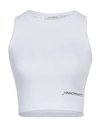 Hinnominate Woman Tank Top White Size Xs Cotton, Elastane