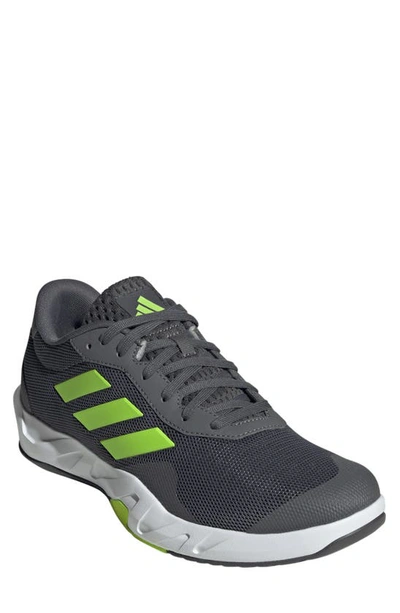 Adidas Originals Amplimove Trainer M Training Shoe In Grey/lucid Lemon/grey