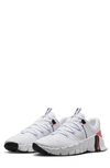 Nike Free Metcon 5 Training Shoe In White/ Bright Crimson/ Black