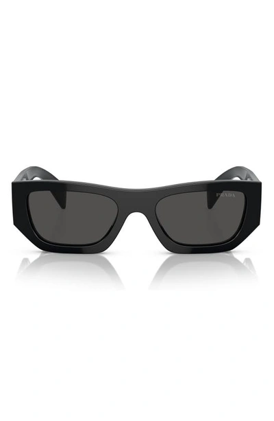 Prada 53mm Pillow Sunglasses In Black