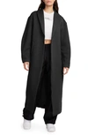 Nike Sportswear Oversize Tech Scuba Knit Duster In Black/ Black