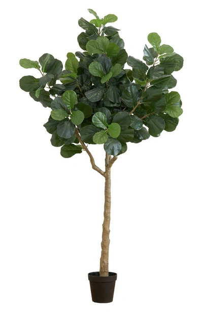Nearly Natural 10 Ft. Fiddle Leaf Fig Tree Artificial Plant In Green