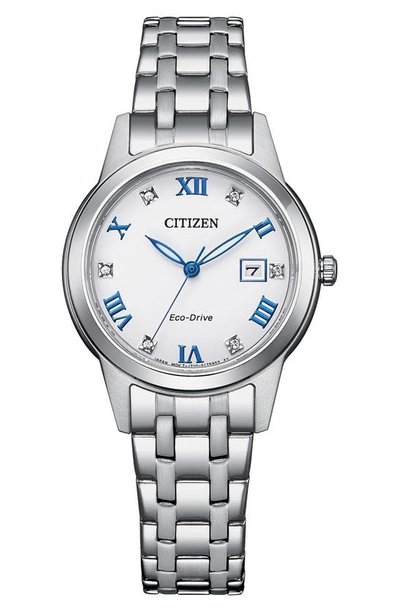 Citizen Eco-drive Bracelet Watch, 29mm In Silver-white