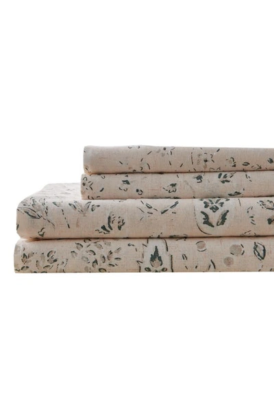 Patina Vie Maison Patine Vie Sheet Set In Abstract Floral Natural