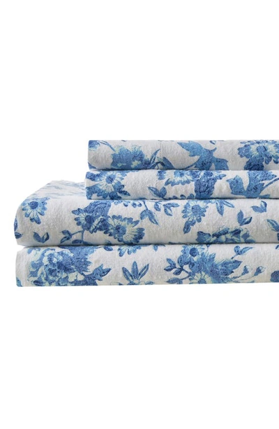 Patina Vie Maison Patine Vie Sheet Set In Floral Blue