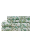 Patina Vie Maison Patine Vie Sheet Set In Geo Floral Aqua