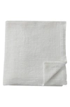 Patina Vie Maison Cotton Waffle Weave Blanket In White