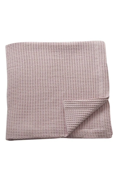 Patina Vie Maison Cotton Waffle Weave Blanket In Lilac