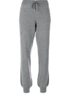 Barrie Romantic Timeless Cashmere Jogging Trousers In Grey