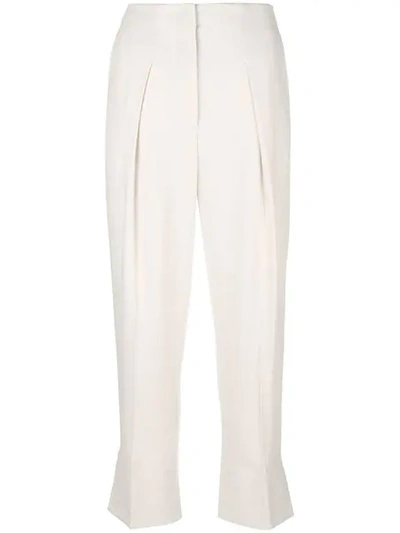 Theory Cropped-hose In Shell White
