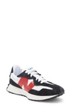 New Balance Gender Inclusive 327 Sneaker In White/ Black/ True Red