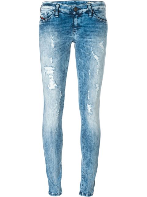 Diesel Skinny-jeans Im Used-look | ModeSens
