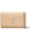 Saint Laurent Square Shaped Clutch Bag - Neutrals In Nude & Neutrals