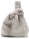 Simonetta Ravizza Furrissima Tote In 518 Grey