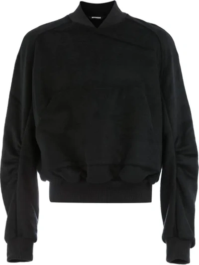 Moohong Layered Sweater - Black