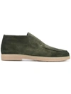 Santoni Weiche Slipper In Green