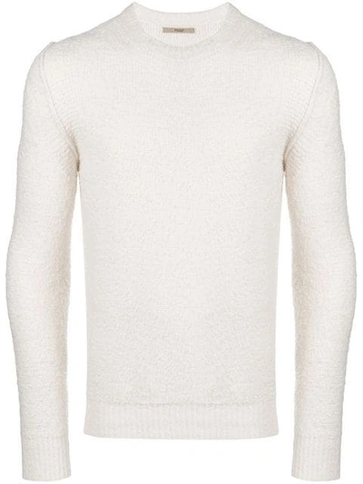 Nuur Inside Out Knit Sweater In White