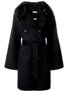 P.a.r.o.s.h . Belted Double-breasted Coat - Black