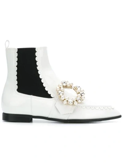 Suecomma Bonnie Ankle Boots In White