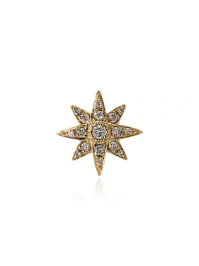 Shay 18k Yellow Gold Diamond Star Earring