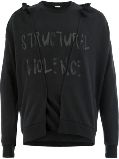 Moohong "structural Violence" Sweater - Black