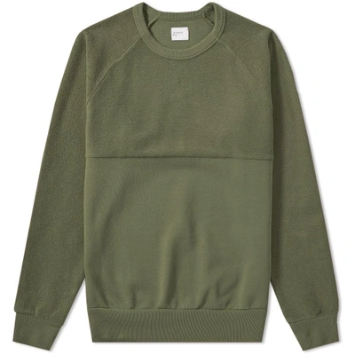 Les Basics Le 5050 Crew Sweat In Green