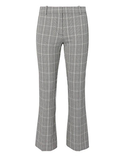 10 Crosby Plaid Cropped Flare Trousers