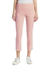 Theory Women's Pleated Linen Pants In Pink Ballet