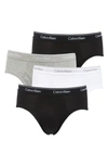 Calvin Klein Low Rise Hip Briefs In Uen Wh/ Bl/ Gh/ Bl