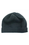 Portolano Honeycomb Cashmere Beanie In Black