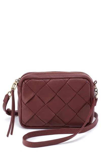 Hobo Renny Quilted Leather Crossbody Camera Bag In Berry
