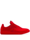 Maison Margiela Laceless Replica Sneakers In Red