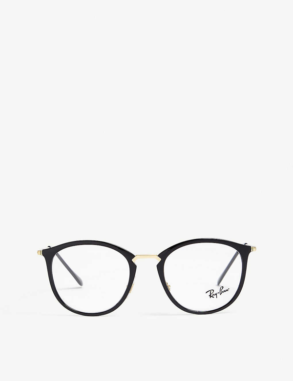 Ray Ban Womens Black Rb7140 Square-frame Glasses | ModeSens