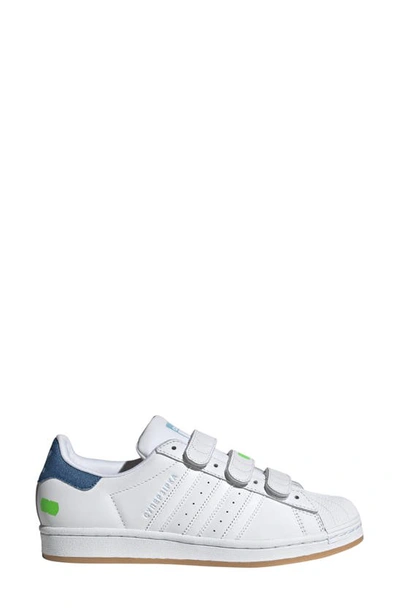 Adidas Originals X Kseniaschnaider Superstar Sneaker In Ftwr White