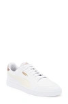 Puma Shuffle Sneaker In  White-ivory-gold