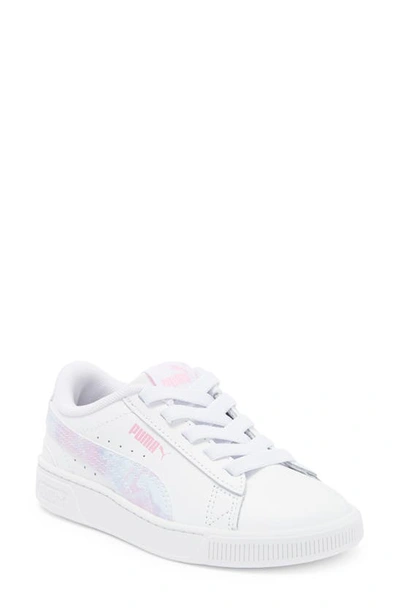 Puma Kids' Vikky V3 Cotton Candy Sneaker In  White-pink Lilac