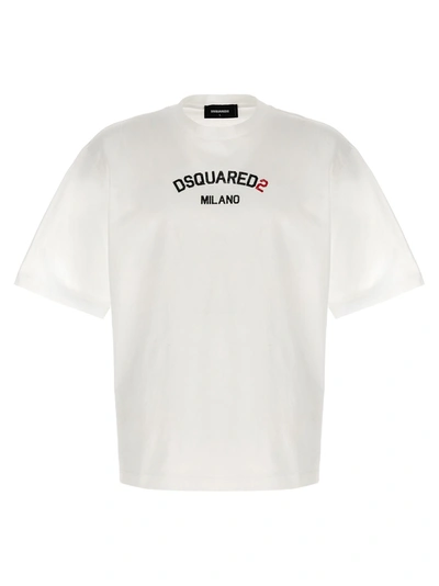 Dsquared2 Logo T-shirt In Neutral