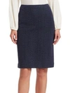 Nanette Lepore Sneaky Knit Pencil Skirt In Denim